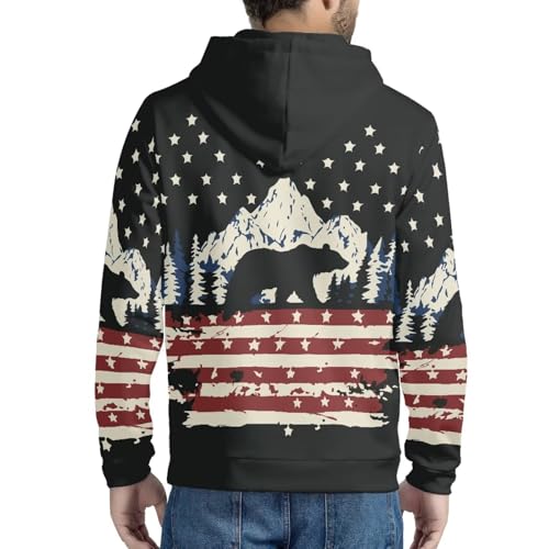 Amzbeauty Men's Stylish Hooded Pullover with Zipper Front for Everyday Wear2