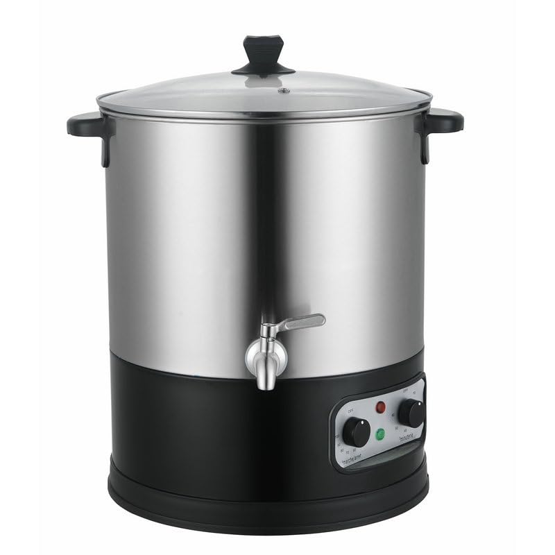 Image of Electric Water Bath Canner, 16L /16.9QT 304 Stainless Steel 1500W 120V Adjustable Temp Control (122F to 212F) with Timer Automatic Reheat Function Overheating Protection (16L)