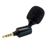 SPTSSWET 3.5MM Mini-Mikrofon Omnidirektionales für PS4 PS5 Xbox One Laptops Tablets Rekorder Spiele Controller Handys,TRRS-Stecker