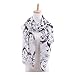 Tengs Lightweight Women's Gauzy Marilyn Monroe & Boutique Designs Long Silk Blend Chiffon Scarf Wrap Shawl (White)