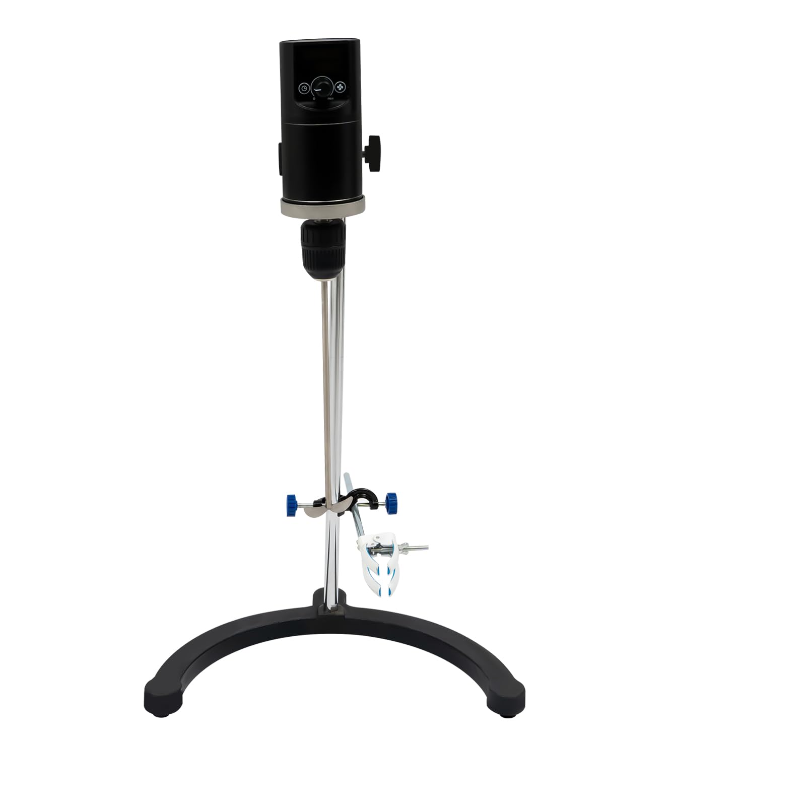 Agitador de Varilla eléctrico de 40 l/10,57 galones, Mezclador de Laboratorio con Ajuste de Tiempo y Velocidad, agitador de Varilla Digital Ajustable con Abrazadera para Vaso de precipitados