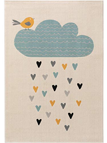 benuta KIDS Kinderteppich Juno Beige 160x230 cm - Teppich für...
