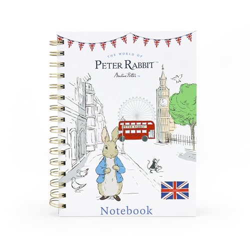 Peter Rabbit Notebook Wired with Dividers - A5 Out & About Design, White