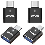 ENVEL USB C 変換アダプタ 4パック USB 3.2 10 Gbps 高速データ転送が USB Type-CオスからUSBメス OTGコンバーター Apple iWatch iPhone 11 12 13 14 15 Galaxy S23 S22 iPad Air 4 5 Mini 6に対応