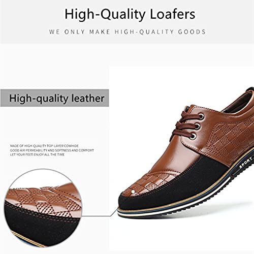 Veslesth Men's Casual Luxury Shoes Sneakers Loafers Comfort Walking Shoes Fashion Driving Shoes Leather Shoes for Male Business Work Office Dress Outdoor3