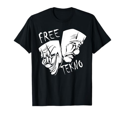 Freetekno Hardtek Rave Clown Teknival Teuf Tekno Soundsystem Camiseta