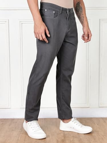 Image of Thomas Scott Men's | Solid | Brathable Fabric | Denim | Mid Rise | Casual Jeans for Men