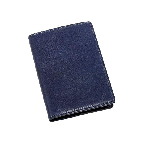Maruse Italian Leather Passport Cover For Men And Women, Handmade In Italy, Navy Blue #TOP5