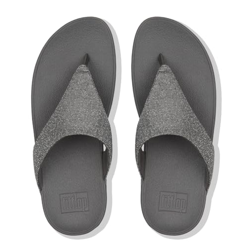 Image of FitFlop Women's LULU Suede Toe-Post Sandals | Lightweight Summer Walking Sandals with Cushioned Comfort, Arch Support & Grip