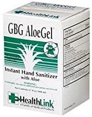 ZAMA GBG AloeGel Instant Hand Sanitizer, Gel, HealthLink SKU 7776, 18oz CASE (1 Each, 12 Each/Case) / 1/136.07
