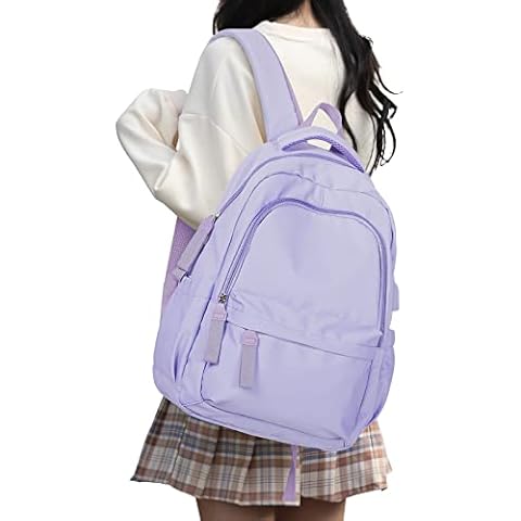 HYC00 Mochila Portátil para Mujer Impermeable con Puerto USB Cover