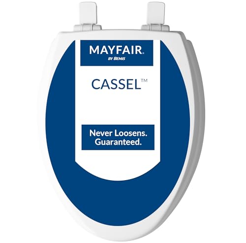 Mayfair Cassel Slow Close Toilet Seat, Easy Clean, Non Slip
