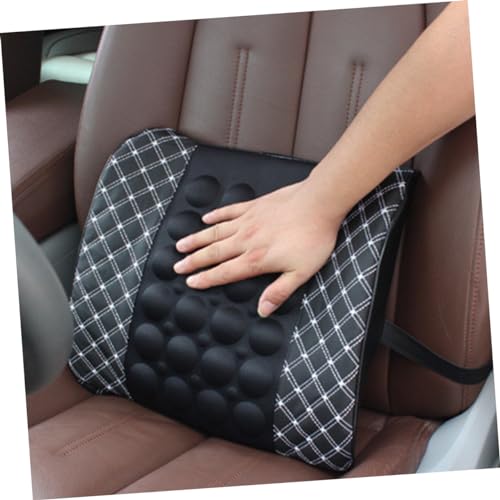 Coussin de massage électrique Healeved avec ligne rouge vin