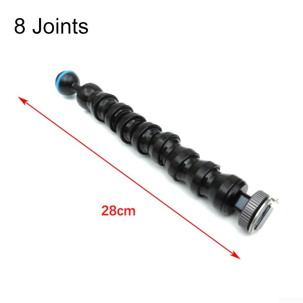 Braccio flessibile per lampada 46810, collega telecamere subacquee e illuminazione con testa a sfera e slitta calda, vari giunti disponibili (4 giunti)