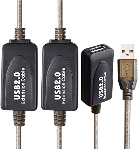 Image of USB 2.0 Type A Male to A Female Active Repeater Extension Cable 130ft, High Speed 480 Mbps
