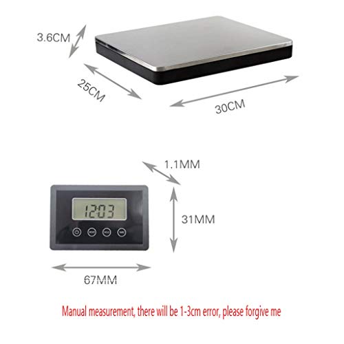 Báscula electrónica para paquetería 180kg acero inoxidable miniatura 2