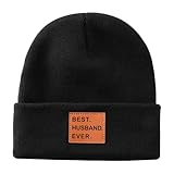 Falidem Presentes para o marido - Gorro masculino Best Husband Ever, presentes de marido para o Natal, Dia dos Namorados, preto, Preto, Tamanho �nica