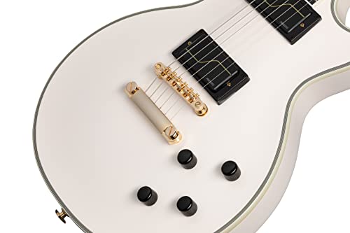 Epiphone Matt Heafy Les Paul Custom Origins Bone White – Guitare Électrique Signature - Les Beatles, Paul McCartney, John Lennon, RIngo Starr, George Harrison Epiphone Matt Heafy Les Paul Custom Origins Bone White - Guitare Électrique Signature – Image 5