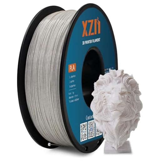 ⚡ XZN Marble PLA, PLA Filament 1.75mm 1KG Spool(2.2lbs),Vacuum Packaging, Marble Filament for Most FDM 3D Printer (Brown)