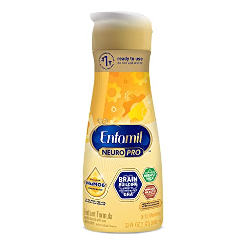 Image of Enfamil NeuroPro Baby Formula, Infant Formula Nutrition, Triple Prebiotic Immune Blend, 2'FL HMO, & Expert-Recommended Omega-3 DHA, Perfect Choice for Baby Milk, Non-GMO, Liquid Bottle, 32 Oz