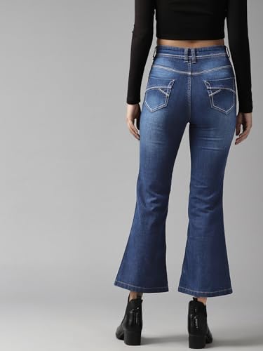 Image of GUTI Womens High Rise Crop Length Jeans()