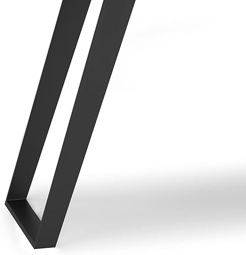 Miniatura 54 de SIMPLIHOME Lowry - Mesa auxiliar cuadrada de madera de acacia maciza y metal, de 22 pulgadas de ancho, moderna, industrial en marrón envejecido café