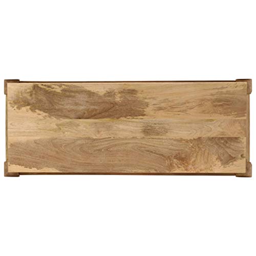 Mueble recibidor entrada madera maciza de mango consola pasillo 118 cm 5