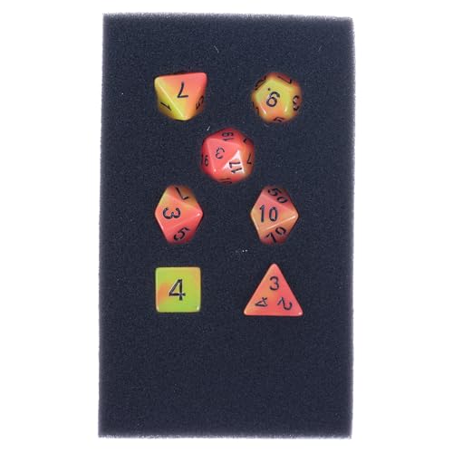 Epic Forge 7 Multiformat Dice - Glow in the Dark Fire - Image 2
