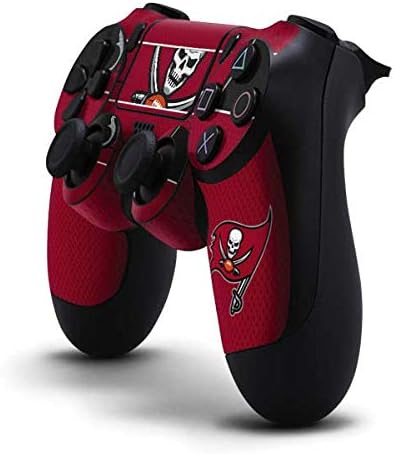 Vista 34 de Skinit Calcomanía para juegos compatible con el controlador de PS4, diseño oficial de los Tampa Bay Buccaneers de la NFL Rojo