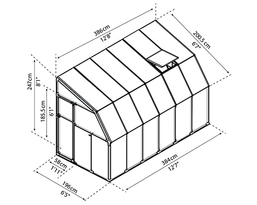 Rion Hg7512 Canopia Sun Room, 6' X 12', White #TOP4