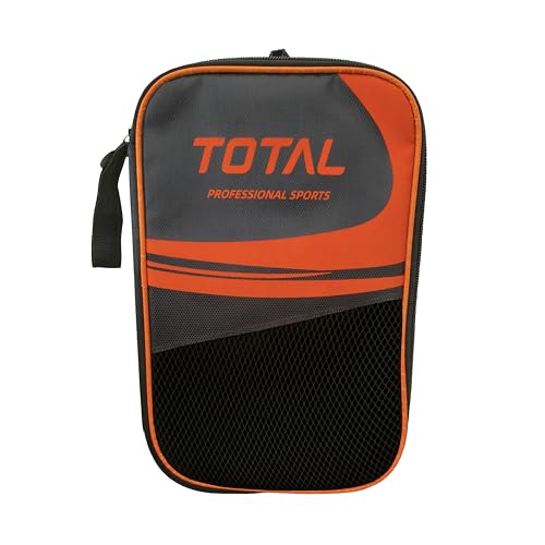 Image of Total Table Tennis Bat Cover for 2 Rackets | Net Cover with Mesh Pocket | Lightweight, Shockproof & Waterproof TT Paddle Bag for Travel & Storage