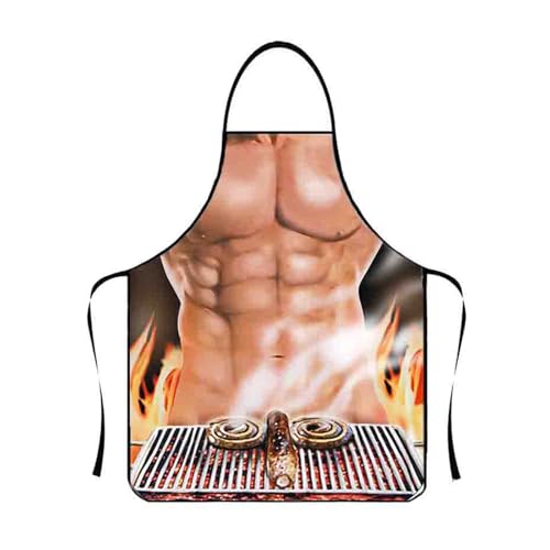 XENQITO 1 Pcs Tablier Cuisine Homme Humoristique Tablier Créatif BBQ Cuisine Tabliers de Cuisine Homme Humour Réglable Party Pour Humoristique Anniversaire Party Tablier Adulte Cadeau Pour Les Hommes