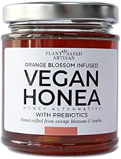 HONEA - Orange Blossom Infused Vegan Honey Alternative with Prebiotics | 1 x 230g | Made in UK