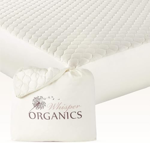 100% Cotton Organic Mattress Pad - Breathable & Cooling Mattress ...