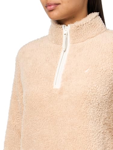 Image of Nautica Women's Mockneck Fleece Sweater Pullover
