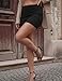 Rapbin Black Mini Skirts for Women Low Rise Fold-Over Bodycon Sexy Y2K Club Night Out Trendy Streetwear Outfits (M)