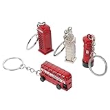 Photo Gallery mipcase 4 pezzi portachiavi vintage tema pendenti in resistenti all uso con bus rosso cabina postale e big decorazione chic per borse e chiavi Photo Gallery mipcase 4 pezzi portachiavi vintage tema pendenti in resistenti all uso con bus rosso cabina postale e big decorazione chic per borse e chiavi