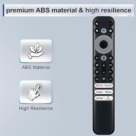 Image of Original Universal Remote Control Compatible for TCL iffaalcon led tv with Voice Command & Google Assistant Work in All TCL & Iffaalcon