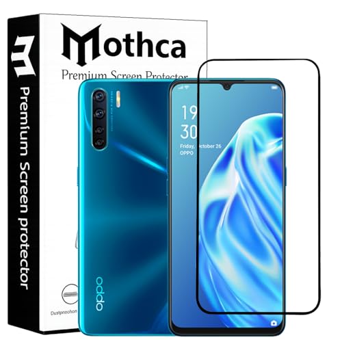 Image of Mothca Military-Grade Tempered Glass Screen Protector Compatible for Oppo F15 / F17 / Vivo V20 / V20 SE with Edge to Edge Coverage - Case Friendly, Anti-Scratch & Bubble-Free Installation Kit