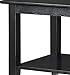 Convenience Concepts American Heritage Coffee Table with Shelf, Black