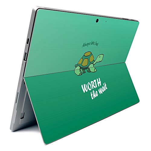 Image of MightySkins Carbon Fiber Skin for Microsoft Surface Pro 7 - Late Turtle | Textured Carbon Fiber Finish | Easy to Apply, Remove, and Change Styles | Made in The USA (CF-MISURPR7-Late Turtle)