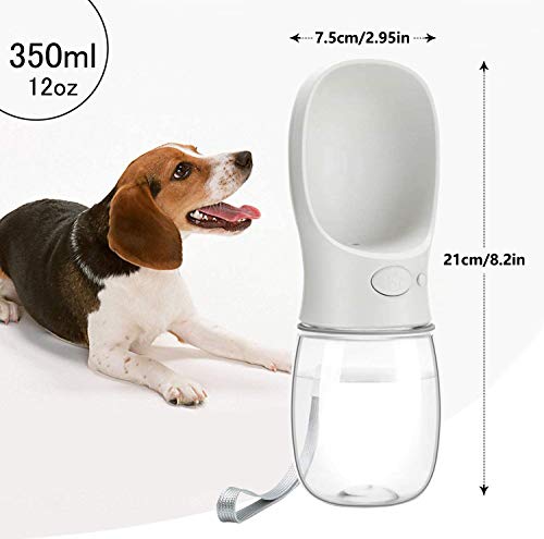 Kalimdor Dog Water Bottle, 12oz Leak Proof Portable Puppy Water Dispenser with Drinking Feeder for Pets Outdoor Walking… - Image 4