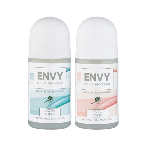 Image of ENVY Aqua Marine and Pearl White Long Lasting Roll-on Deodorant 50 ml (Pack of 2)