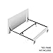Glideaway DRCV1L Bed Rail System - Adjustable Steel Drop Rail Kit to Convert Full Size Beds to Fit Queen Size Mattresses - Suitable For Antique Beds - Hook-in Attachments