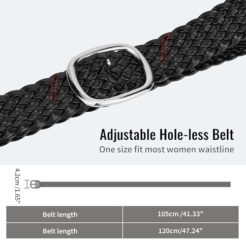 Braided Belt Women 2 Pack Woven Belts for Women Trendy Thin Braided Belts for Pants Jeans Dresses Boho Womens Belt2