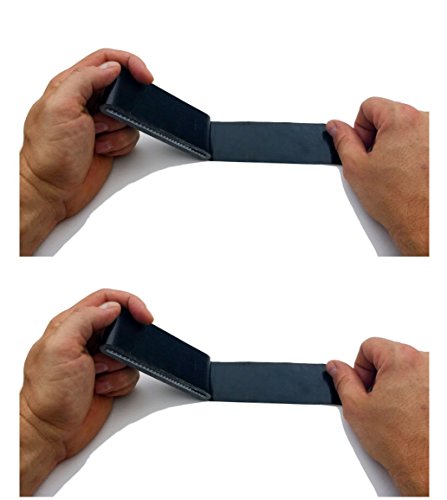 Reditape Travel Size Black Duct Tape 2-Pack - Pocket Size Flat Mini Roll - For Repairs Outdoors Emergency Crafts - 1.88 Inch X 5 Yards Per Pack #TOP2