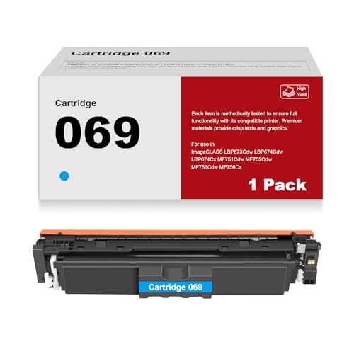 Cartouche toner 069 H cyan pour votre bureau et les rapports quotidiens sur imageCLASS MF753Cdw