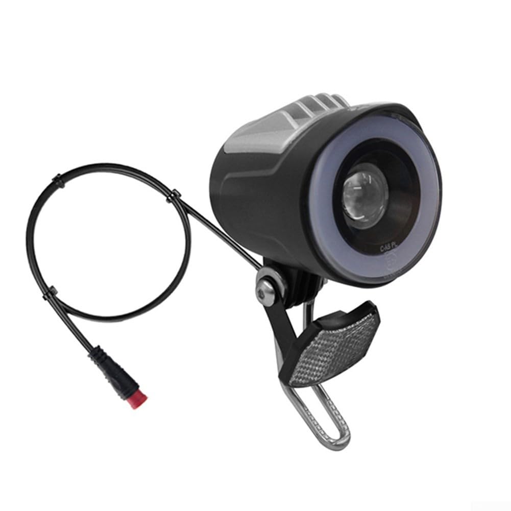 Long lasting LED Headlight for EBike Front Lights, 20Lux Center Illumination QD228 Model