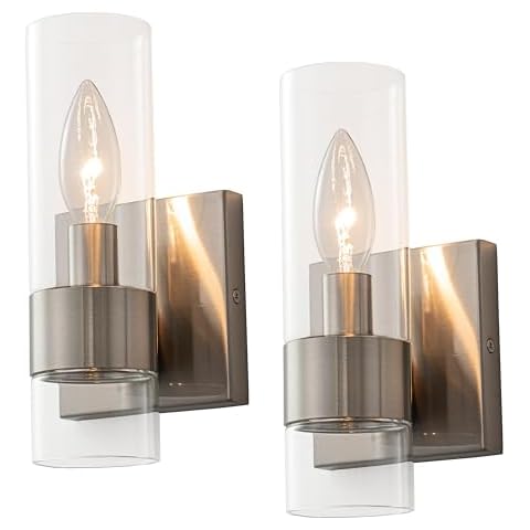 Hyperion House Satin Nickel Vanity Light Cover