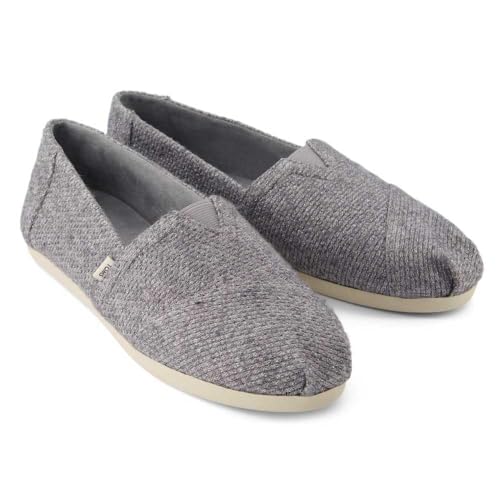 Image of TOMS - Womens Alpargata Espadrille, Color ULT Gry Sparkle Knit, Size: 7.5 B(M) US
